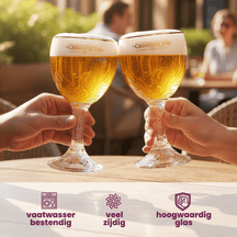 Grimbergen Vasos de cerveza 330 ml - 4 unidades