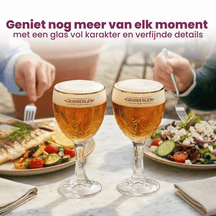 Grimbergen Vasos de cerveza 330 ml - 4 unidades