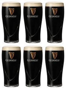 Vasos de cerveza Guinness Pint 500 ml - 6 unidades