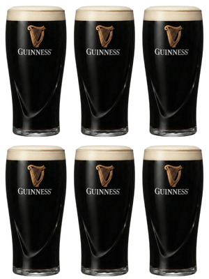 Vasos de cerveza Guinness Pint 500 ml - 6 unidades