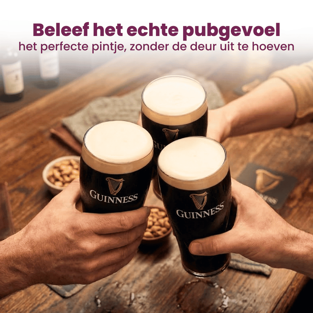Vasos de cerveza Guinness Pint 500 ml - 2 unidades