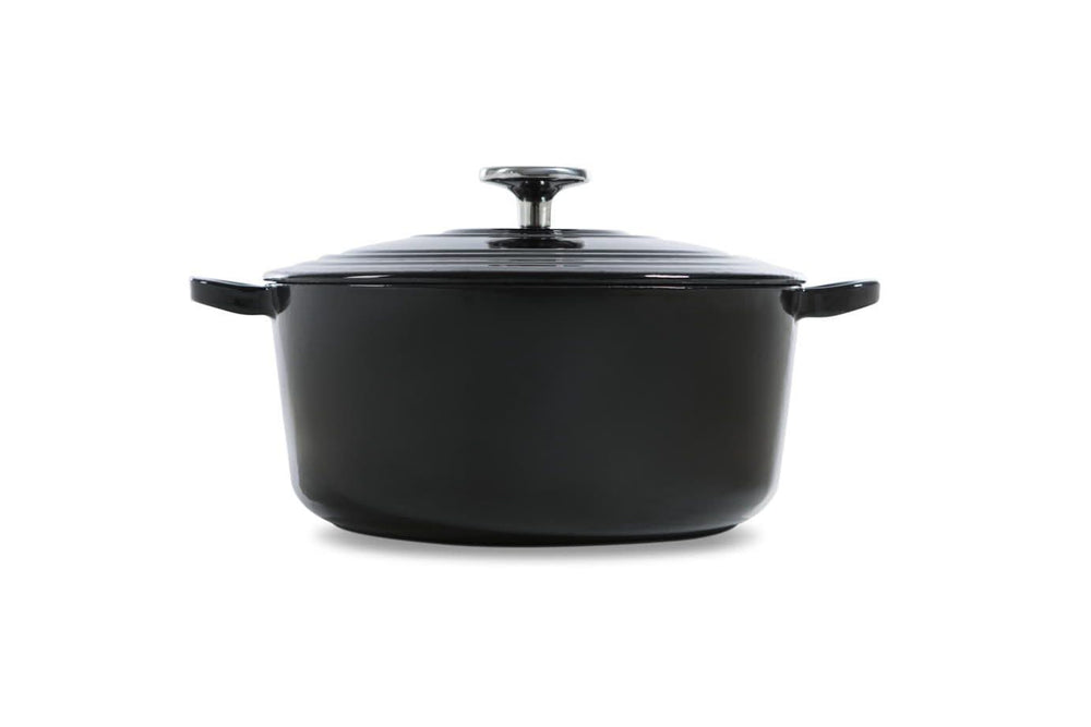 BK Cazuela Bourgogne Jet Black Hierro Fundido ø 28 cm / 6.7 litros - revestimiento antiadherente esmaltado