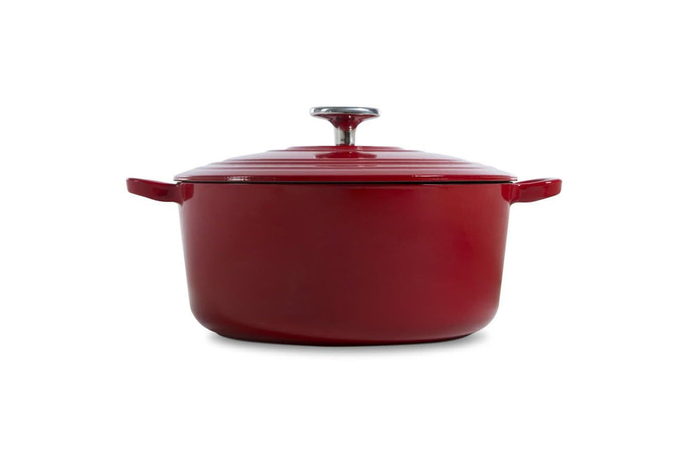 BK Cazuela Bourgogne Chili Red Hierro Fundido ø 28 cm / 6.7 litros - revestimiento antiadherente esmaltado