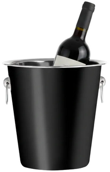 Cookinglife Enfriador de Vino Negro - ø 22 cm
