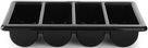 Hendi Caja para Cubiertos - 4 Compartimentos GN 1/1 - Negro