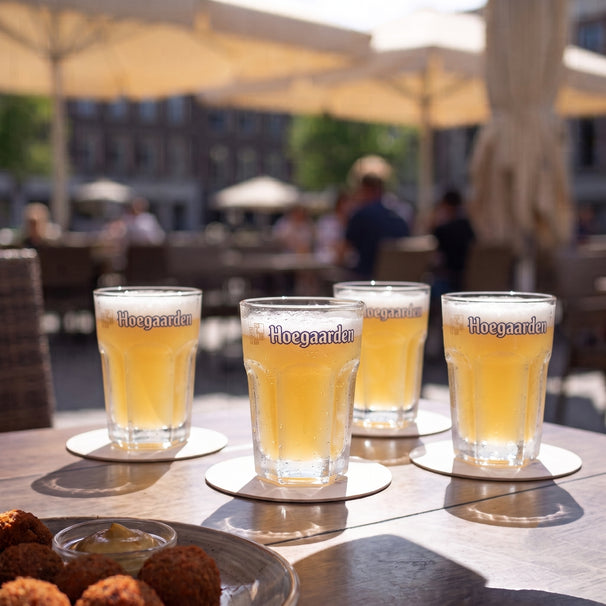 Vasos de cerveza Hoegaarden Witbier 330 ml - 4 piezas