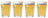 Vasos de cerveza Hoegaarden Witbier 330 ml - 4 piezas