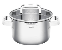 Sola Soeppan Juvia RVS Downdraft apto para inducción ø 24 cm / 5.5 litros - apto para todas las fuentes de calor