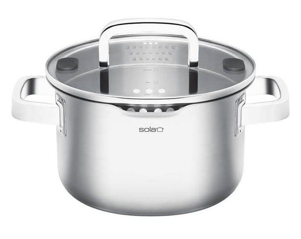 Sola Soeppan Juvia RVS Downdraft apto para inducción ø 24 cm / 5.5 litros - apto para todas las fuentes de calor