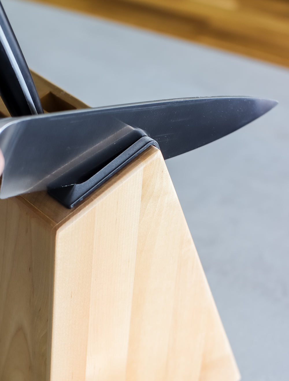 Bloque de cuchillos Gourmet Madera de abedul - 6 piezas - Afilador de cuchillos integrado