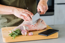 Cuchillo para picar Gourmet 15 cm + protector de cuchillo gratis