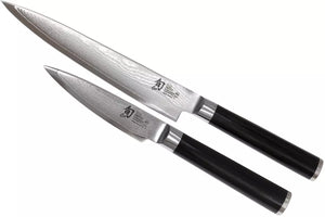 Set de cuchillos Kai Shun Classic - acero damasco de 32 capas - (Cuchillo de oficina + Cuchillo universal) 2 piezas - DMS-210