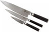 Set de cuchillos Kai Shun Classic - acero damasco de 32 capas - (Cuchillo de oficina + Cuchillo universal + Cuchillo de chef) 3 piezas - DMS-300