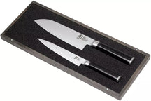 Set de cuchillos Kai Shun Classic - acero damasco de 32 capas - (Cuchillo universal + Cuchillo Santoku) 2 piezas - DMS-230