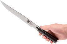 Set de cuchillos para trinchar Shun Classic - 32 capas de acero damasco - (Cuchillo para carne + Tenedor para carne) - 2 piezas - DMS-200