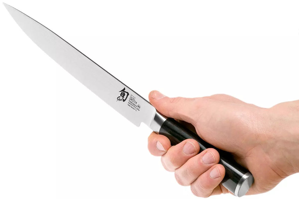 Cuchillo para carne Shun Classic - 32 capas de acero damasco - 23 cm - DM-0704