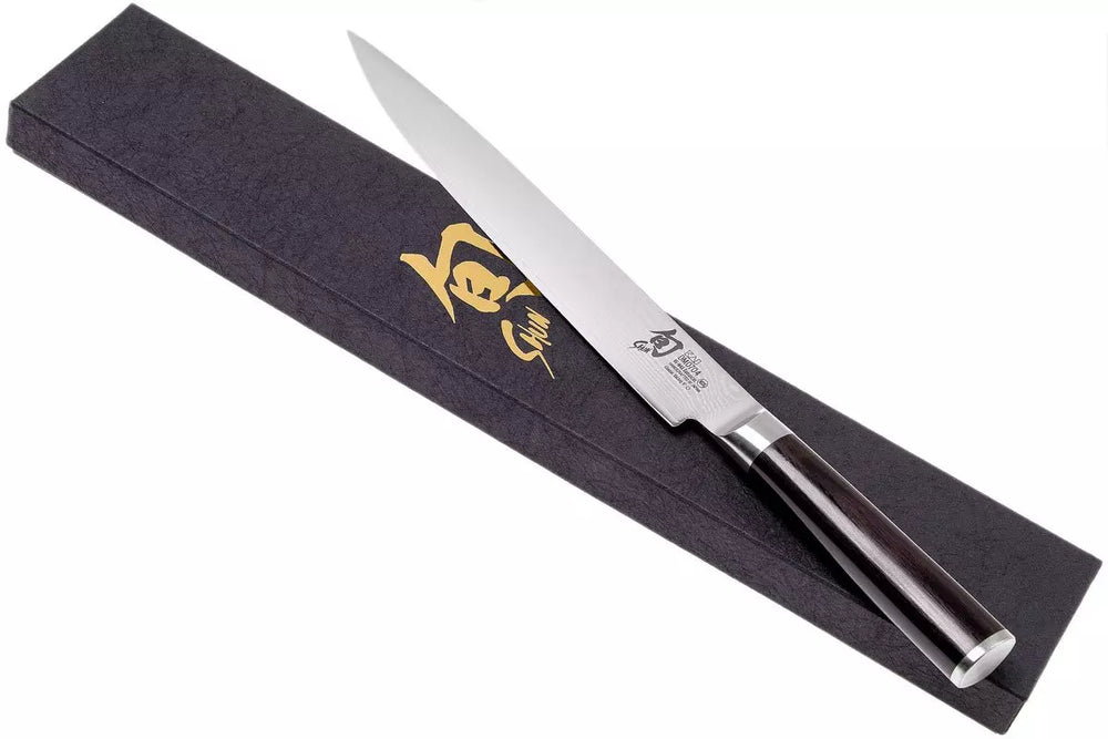Cuchillo para carne Shun Classic - 32 capas de acero damasco - 23 cm - DM-0704