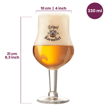 Karmeliet Vasos de cerveza 330 ml - 4 unidades