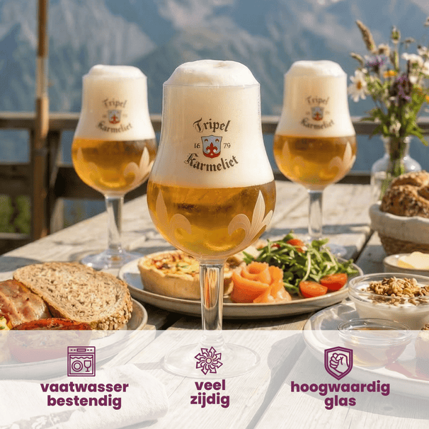 Karmeliet Vasos de cerveza 330 ml - 4 unidades