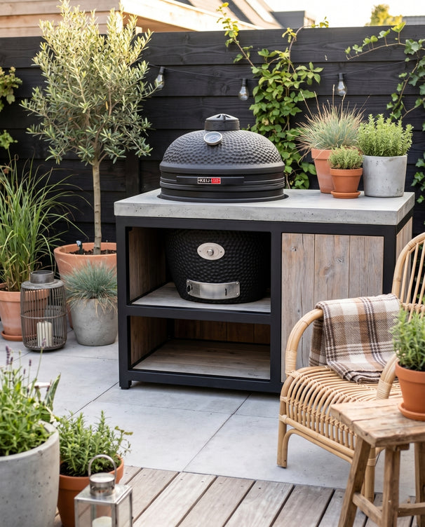 Keij Kamado BBQ Legend Large Negro - Solo - 21 pulgadas