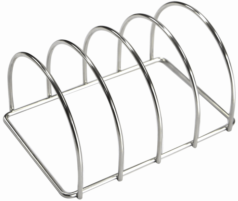 Keij Kamado Soporte para Costillas Small - Acero Inoxidable - para 4 costillas