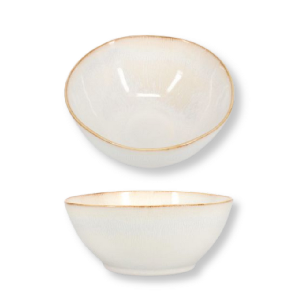 Salt & Pepper Juego de vajilla Artisan Blanco 12 piezas / 4 personas - 4 platos para cena, 4 platos para desayuno y 4 cuencos