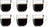 Leonardo Vasos de Café Napoli 280 ml - 6 unidades