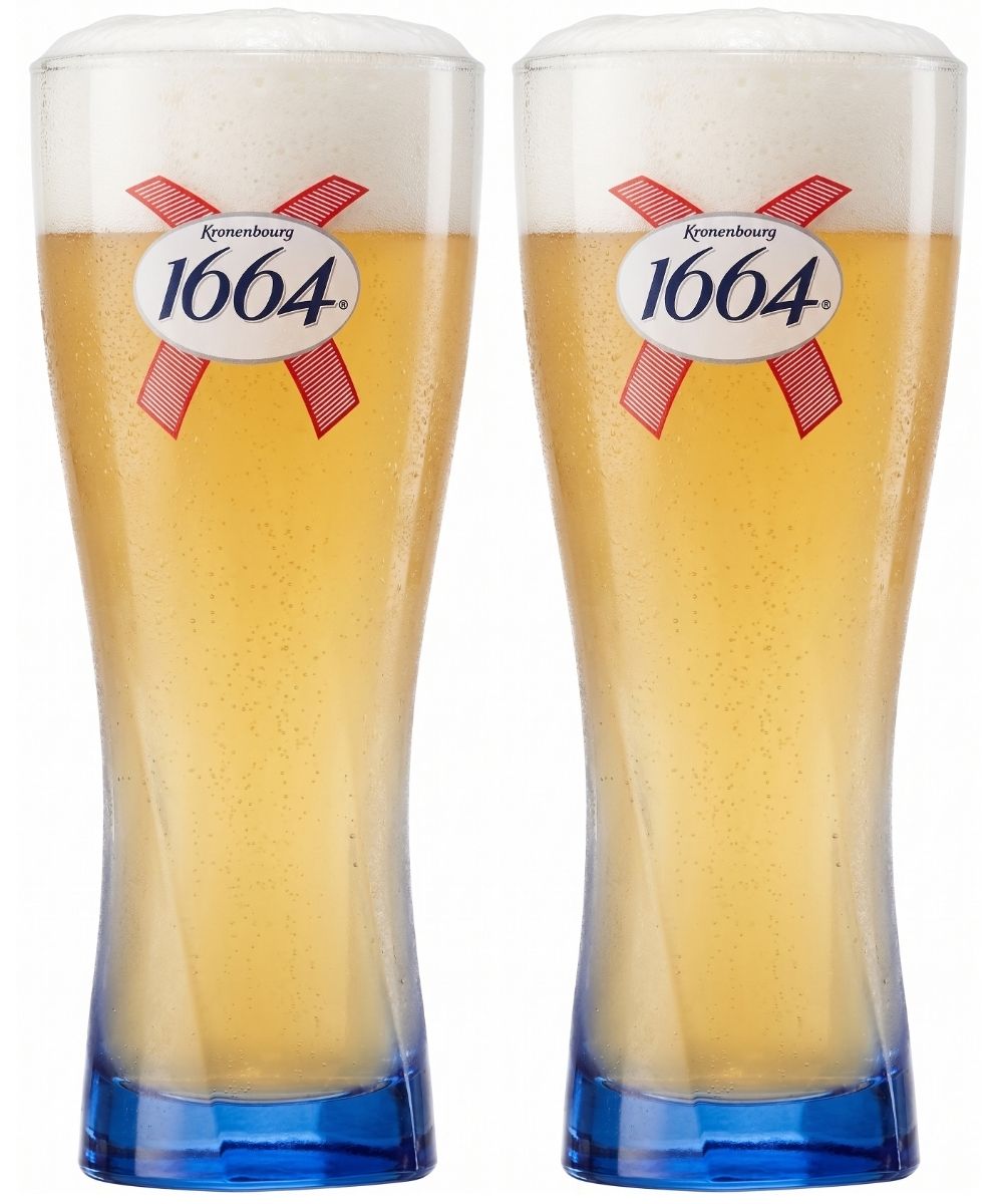Kronenbourg 1664 Blanc vasos de cerveza 330 ml - 2 piezas