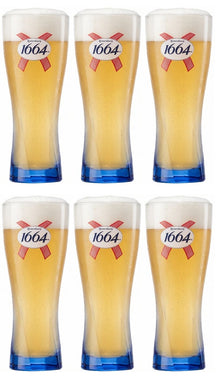 Kronenbourg 1664 Blanc vasos de cerveza 250 ml - 6 piezas