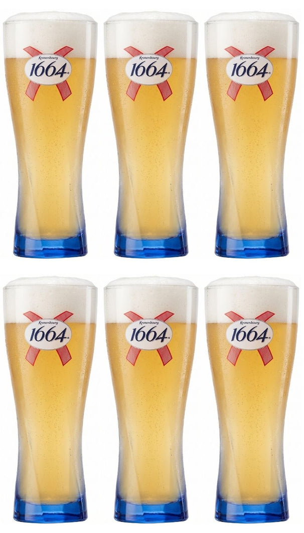 Kronenbourg 1664 Blanc vasos de cerveza 250 ml - 6 piezas