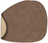 LIND DNA Manteles Individuales Nupo - Cuero - Marrón / Arena - reversible - Curvado - 44 x 37 cm - 2 Piezas