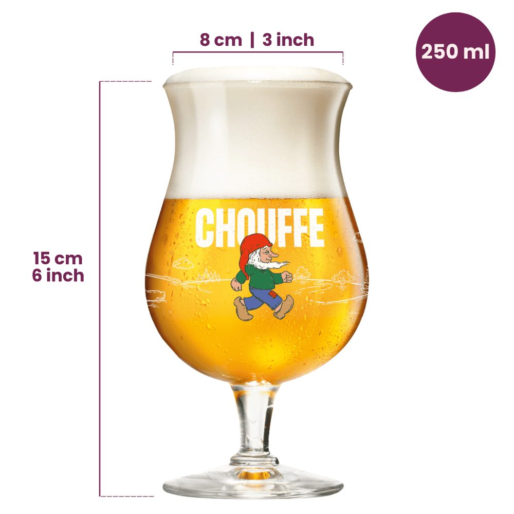 Vasos de cerveza La Chouffe 250 ml - 2 unidades