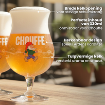 Vasos de cerveza La Chouffe 250 ml - 2 unidades