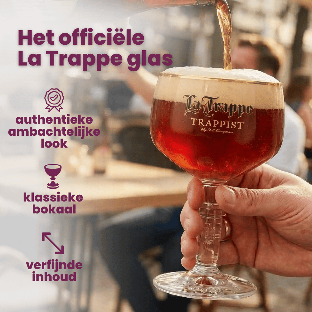La Trappe Vasos de cerveza 250 ml - 4 unidades