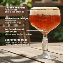 La Trappe Vasos de cerveza 250 ml - 4 unidades