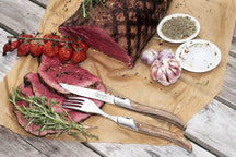 Tenedores para steak Laguiole Style de Vie Luxury Line Madera de olivo - 6 piezas
