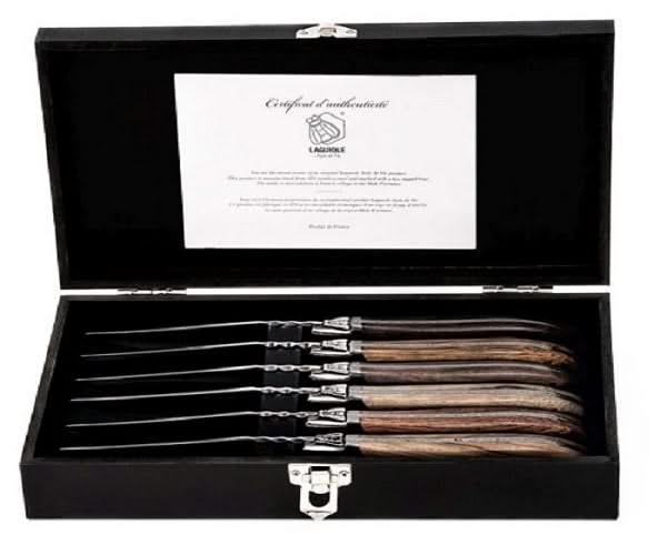 Cuchillos para steak Laguiole Style de Vie Luxury Line - 6 piezas