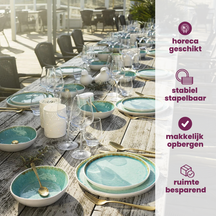 Cosy & Trendy Platos para pizza / Platos base - Laguna Azzurro ø 31 cm - 4 piezas