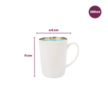 Juego de vajilla Cosy & Trendy Laguna Azzurro 24 piezas / 6 personas - 6 platos de cena, 6 vasos, 6 platos de desayuno y 6 cuencos