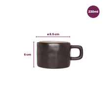Tazas de café Cosy & Trendy Laguna Azul Gris 230 ml - 4 piezas
