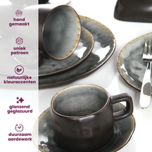 Platos de Cena Cosy & Trendy Laguna Blue Grey ø 27 cm - 4 Piezas