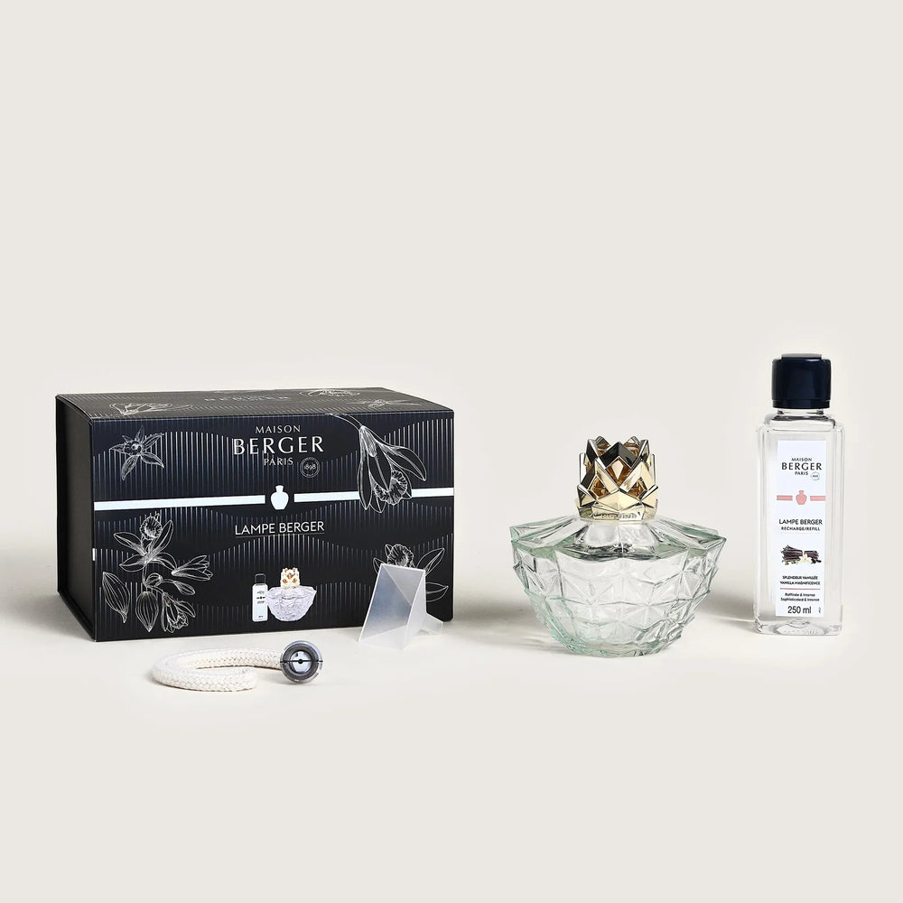 Set de regalo Maison Berger - Quemador de fragancia Splendeur Vanillée / Magnificencia de Vainilla - Transparente - 250 ml