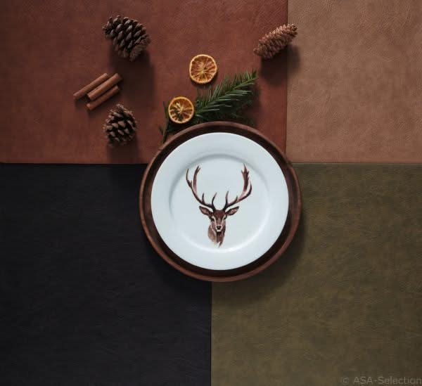 Individual ASA Selection - Cuero vegano - Caramelo - 46 x 33 cm