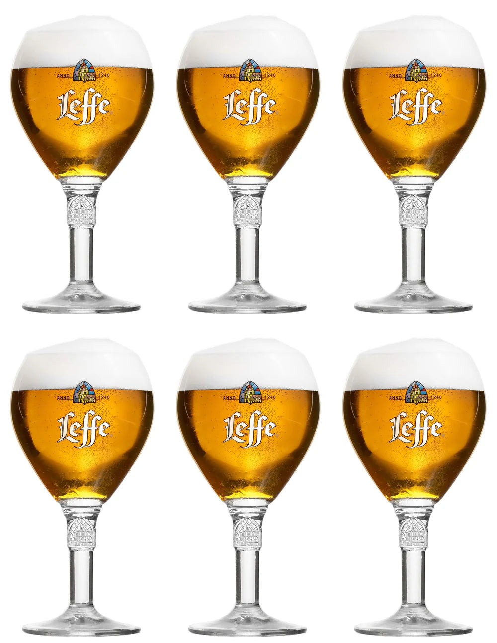 Vasos de cerveza Leffe 330 ml - 6 unidades