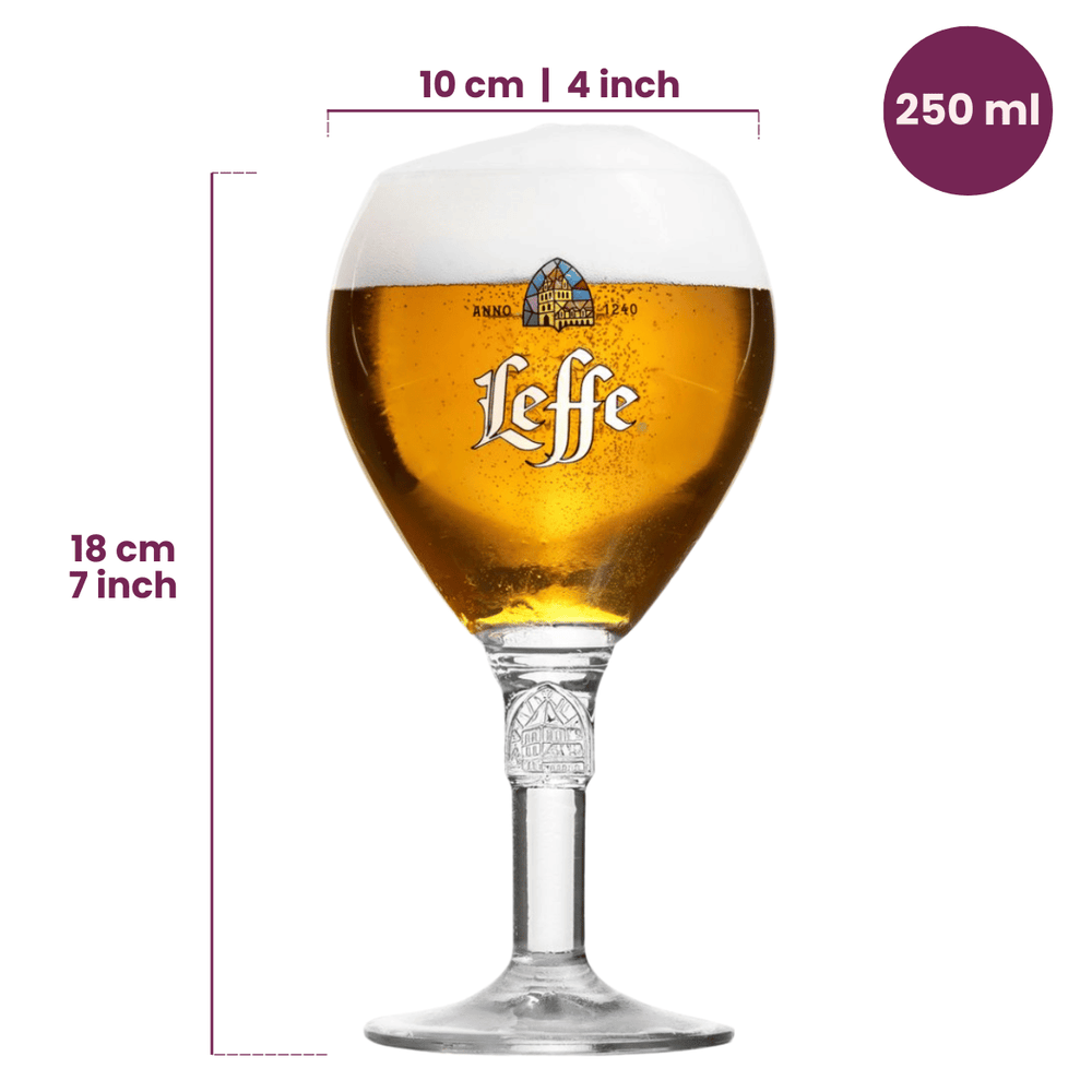 Vasos de cerveza Leffe 250 ml - 6 unidades