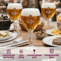 Vasos de cerveza Leffe 250 ml - 6 unidades