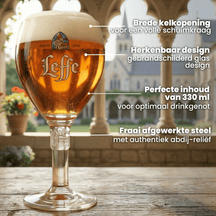 Vasos de cerveza Leffe 330 ml - 6 unidades