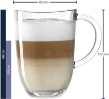 Leonardo Vasos para Latte Macchiato - Napoli 380 ml + 2 Cucharas - Resistente al calor