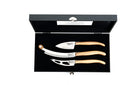 Set de cuchillos para queso Laguiole Style de Vie Línea de lujo Madera de roble Stonewash - 3 unidades
