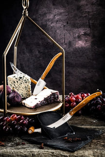 Set de cuchillos para queso Laguiole Style de Vie Línea de lujo Madera de olivo - 3 unidades